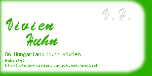 vivien huhn business card